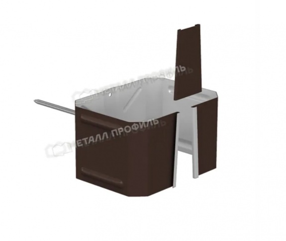 Держатель трубы на кирпич МП Бюджет 76х102 (8017)