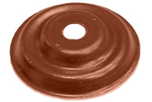 Накладка декоративная кронштейна трубы на кирпич RAL 8004