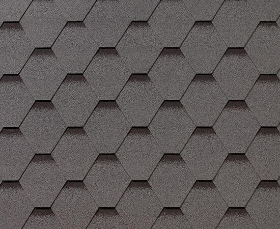 Гибкая черепица Roofshield Premium Стандарт Серый с оттенением