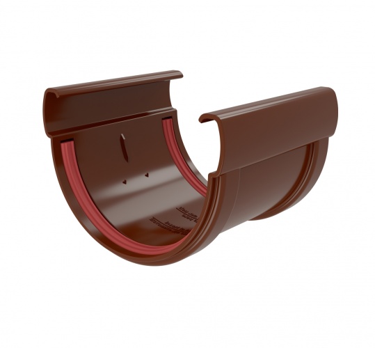 Соединитель желобов Дизайн 135 ПВХ Grand Line 8017