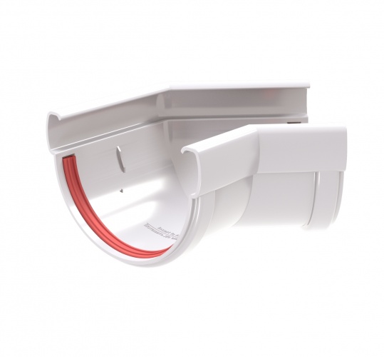 Угол желоба 135° Дизайн 135 ПВХ Grand Line 9003