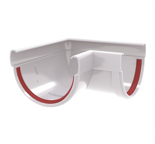 Угол желоба 90° Дизайн 135 ПВХ Grand Line 9003