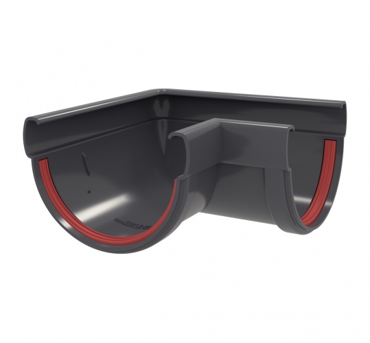 Угол желоба 90° Дизайн 135 ПВХ Grand Line 7024