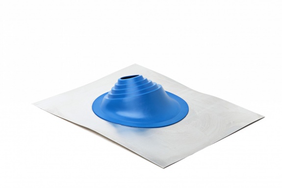 Проходной элемент MF угловой №1 синий (75-200мм) +240 силиконовый металлический неокрашенный фланец