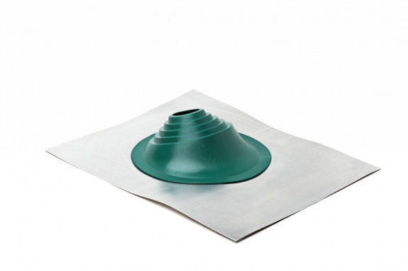 Проходной элемент MF угловой №1 зеленый (75-200мм) +185 EPDM металлический неокрашенный фланец