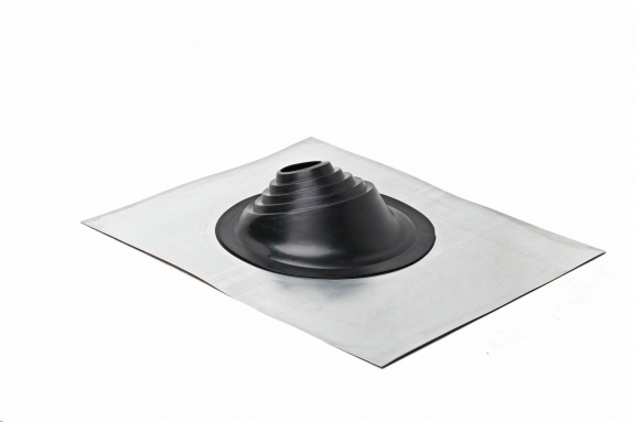 Проходной элемент MF угловой №1 черный (75-200мм) +185 EPDM металлический неокрашенный фланец