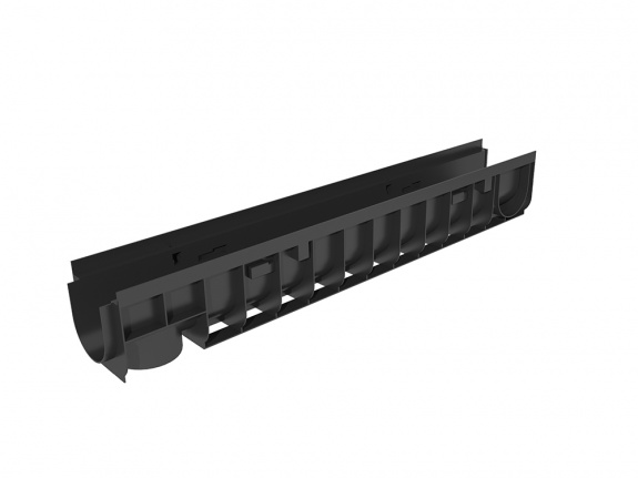 Лоток водоотводный Gidrolica Pro ЛВ-10.14,5.15,2 - пластиковый (800pro)