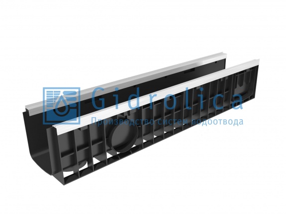 Лоток водоотводный Gidrolica Standart Plus ЛВ-15.19,6.18,5 - пластиковый (усиленный) (8164)