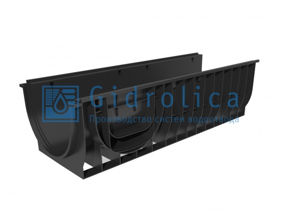 Лоток водоотводный Gidrolica Standart ЛВ-30.38.28 - пластиковый (832)
