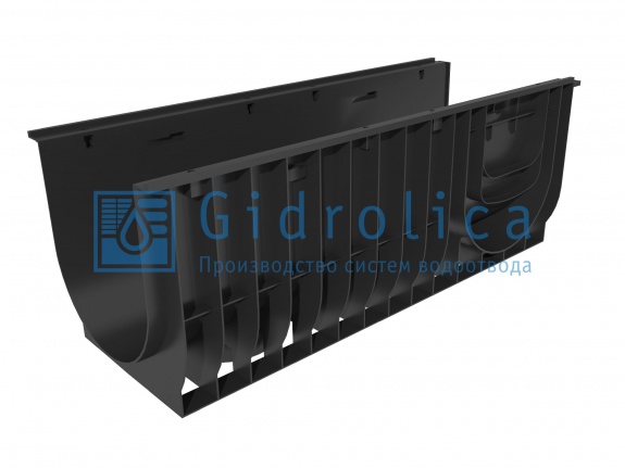 Лоток водоотводный Gidrolica Standart ЛВ-30.38.38 - пластиковый (830)
