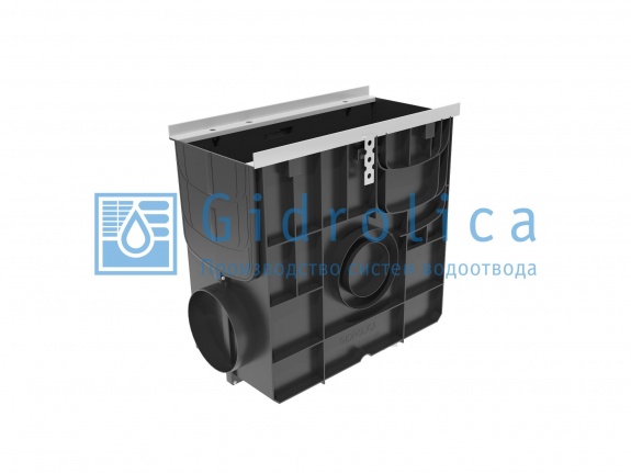 Пескоуловитель Gidrolica Super, DN150/200, E600 пластиковый универсальный для лотков пластиковых DN150 и DN200 (усиленный) (0828)