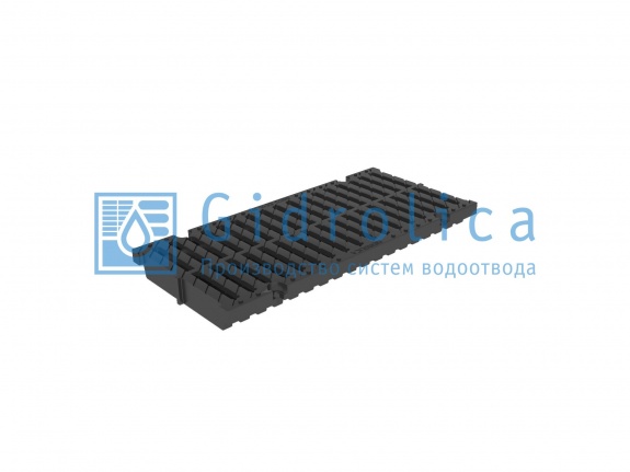 Решетка водоприемная Gidrolica Pro РВ-20.23,8.50 - щелевая пластиковая, кл. С250(525)