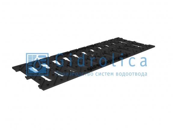 Решетка водоприемная Gidrolica Standart РВ -15.18,6.50 - щелевая чугунная ВЧ, кл. С250 (516)
