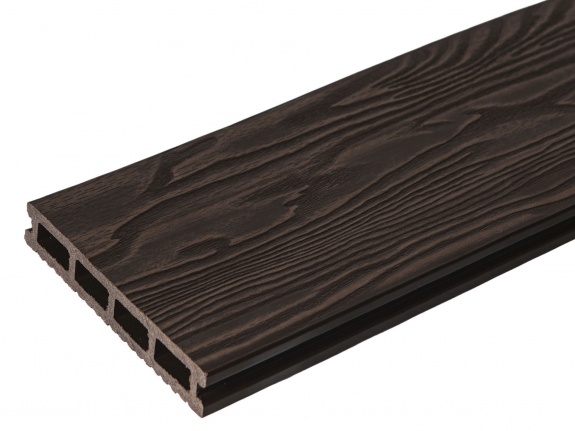 Террасная доска 3D TalverWood 150*25*4000 венге брашированная двусторонняя (текстура-вельвет) 