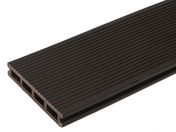 Террасная доска 3D TalverWood 150*25*4000 венге брашированная двусторонняя (текстура-вельвет) 