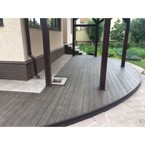 Террасная доска 3D TalverWood 150*25*4000 венге брашированная двусторонняя (текстура-вельвет) 