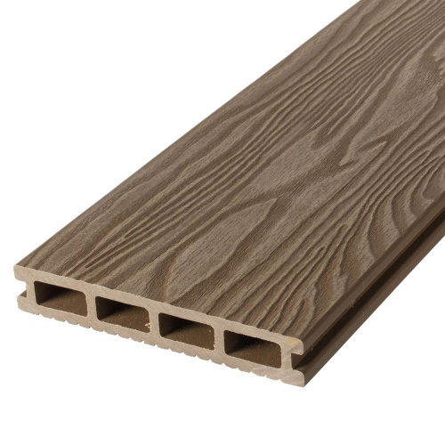 Террасная доска 3D TalverWood 150*25*6000 орех брашированная двусторонняя (текстура-вельвет) 