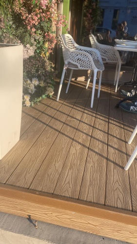 Террасная доска 3D TalverWood 150*25*6000 орех брашированная двусторонняя (текстура-вельвет) 