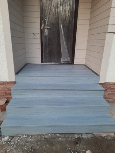 Террасная доска 3D TalverWood 150*25*6000 серая брашированная двусторонняя (текстура-вельвет)