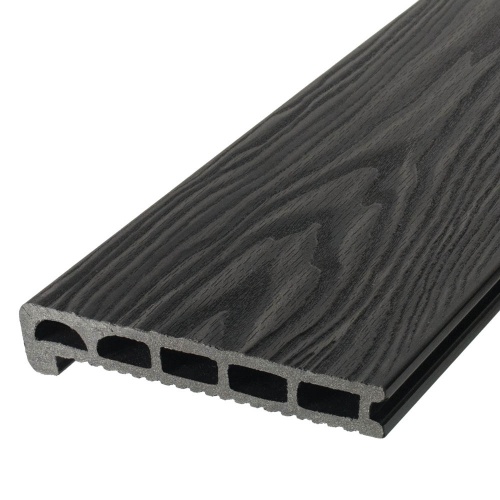 Ступень узкая (полуступень) TalverWood 170*25*3000мм (0,68 м2) антрацит Брашинг