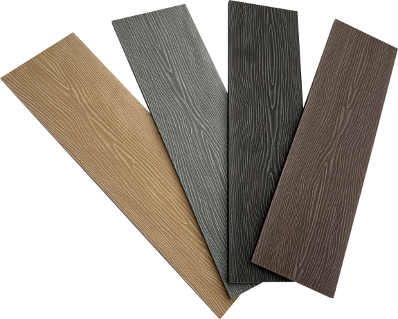 Заборная доска полнотелая AIWOOD 140х10х4000 с тиснением под дерево 3D/3D Венге