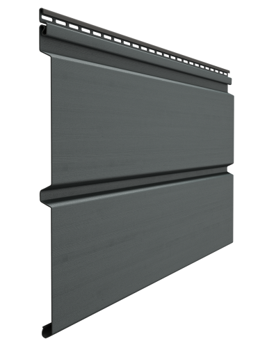 Сайдинг виниловый, Docke Premium, Брус D6S, Графит