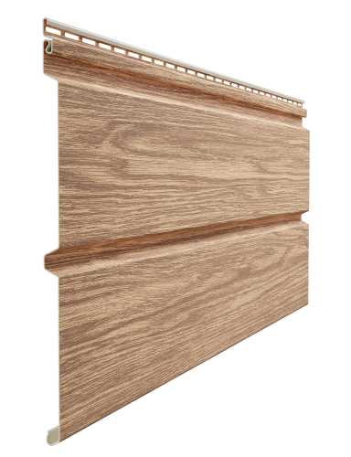 Сайдинг виниловый, под дерево, Docke Lux, Монреаль, Брус, D6S, Рябина