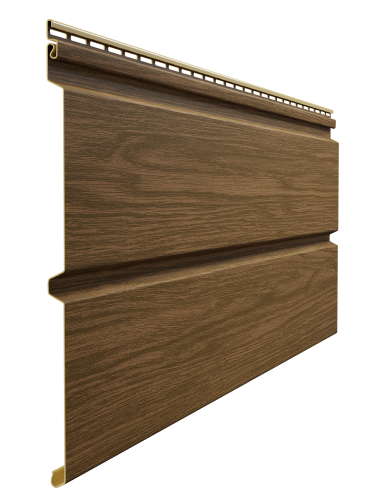 Сайдинг виниловый, под дерево, Docke Lux, Монреаль, Брус, D6S, Миндаль