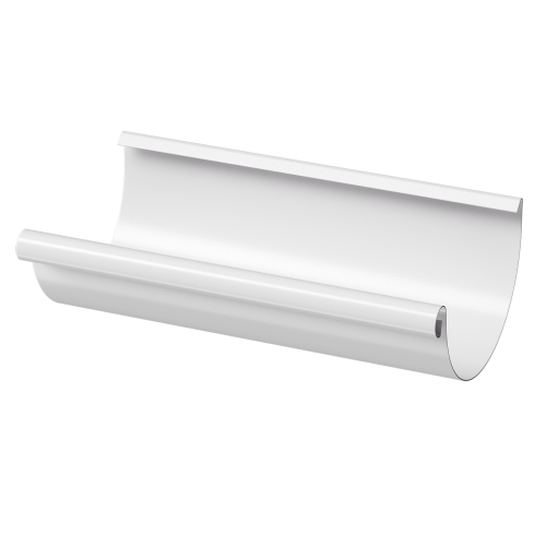 Желоб водосточный полукруглый D125 3 м Docke Stal Premium Пломбир