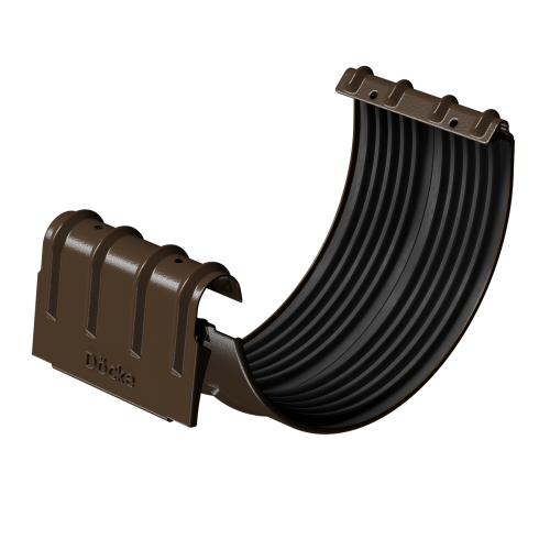 Соединитель желобов D125 Docke Premium Stal Каштан