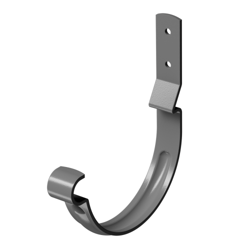 Карнизный крюк для желоба короткий D125 (гнутый) Docke Premium Stal Графит