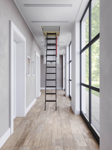 Металлическая лестница теплоизоляционная Fakro LME 70x140x280