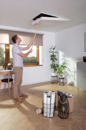 Металлическая лестница супер-теплоизоляционная Fakro LMT 70x140x305