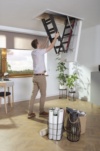 Металлическая лестница супер-теплоизоляционная Fakro LMT 70x140x305