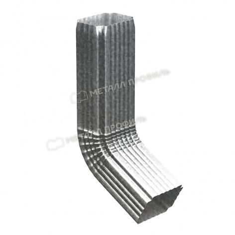 Труба водосточная с коленом МП Бюджет 76х102х1000 (Цинк)