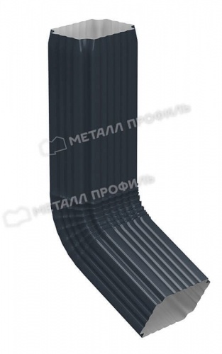 Труба водосточная с коленом МП Бюджет 76х102х3000 (7024)