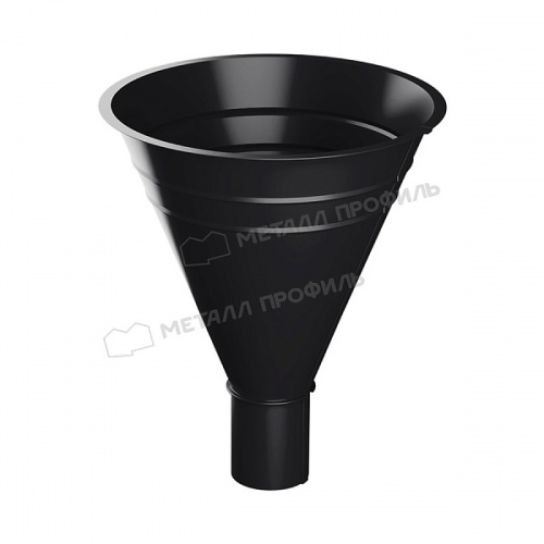 МП Foramina PUR Воронка водосборная PURMAN BLACK EDITION D300х100 (9005)