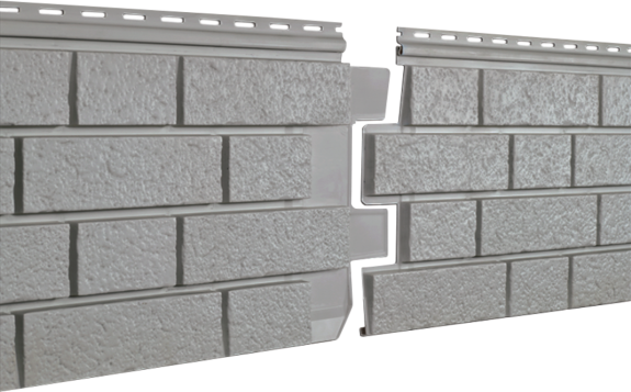 Фасадная панель Ю-Пласт Стоун Хаус S-Lock Клинкер Нордик Дым