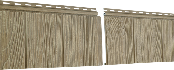 Фасадная панель Ю-Пласт Хокла Щепа S-Lock Натуральный орех