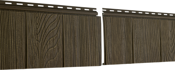 Фасадная панель Ю-Пласт Хокла Щепа S-Lock Каштан