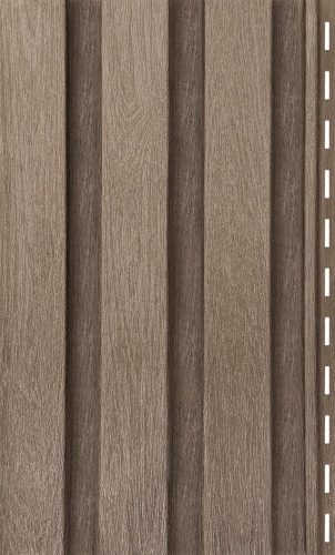 Рейка фасадная Ю-Пласт Тимберблок Орех светлый