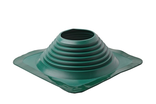 Проходной элемент MF CN прямой №8 (180-330мм) +240 силиконовый (окрашенный фланец) зеленый