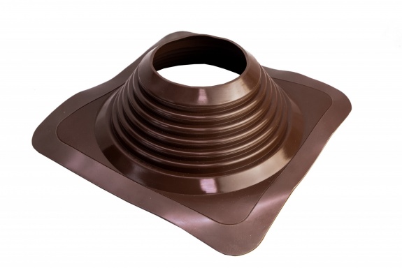 Проходной элемент MF CN прямой №8 (180-330мм) +240 силиконовый (окрашенный фланец) коричневый