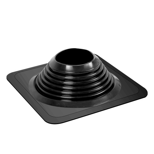 Проходной элемент MF CN прямой №8 (180-330мм) +240 силиконовый (окрашенный фланец) черный