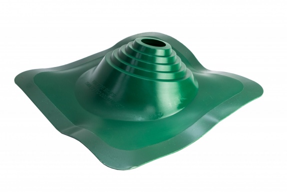 Проходной элемент MF CN угловой №110 (75-200мм) +240 силиконовый (металлический окрашенный фланец) зеленый