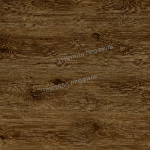 Штакетник металлический МП ELLIPSE-O 19х126 (ECOSTEEL_T-12-Античный Дуб-0.45)