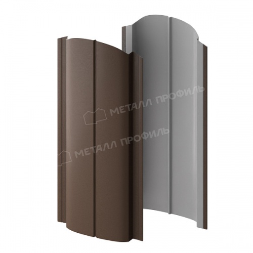 Штакетник металлический МП ELLIPSE-O 19х126 (VALORI-20-OxiBеige-0.5)