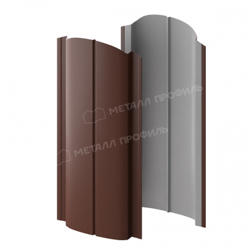 Штакетник металлический МП ELLIPSE-O 19х126 (ПЭМАД-01-80178017-0.4)