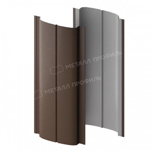 Штакетник металлический МП ELLIPSE-T 19х126 (VALORI-20-OxiBеige-0.5)