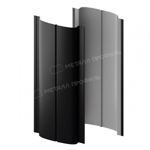 Штакетник металлический МП ELLIPSE-T 19х126 (ПЭ-01-9005-0.45)